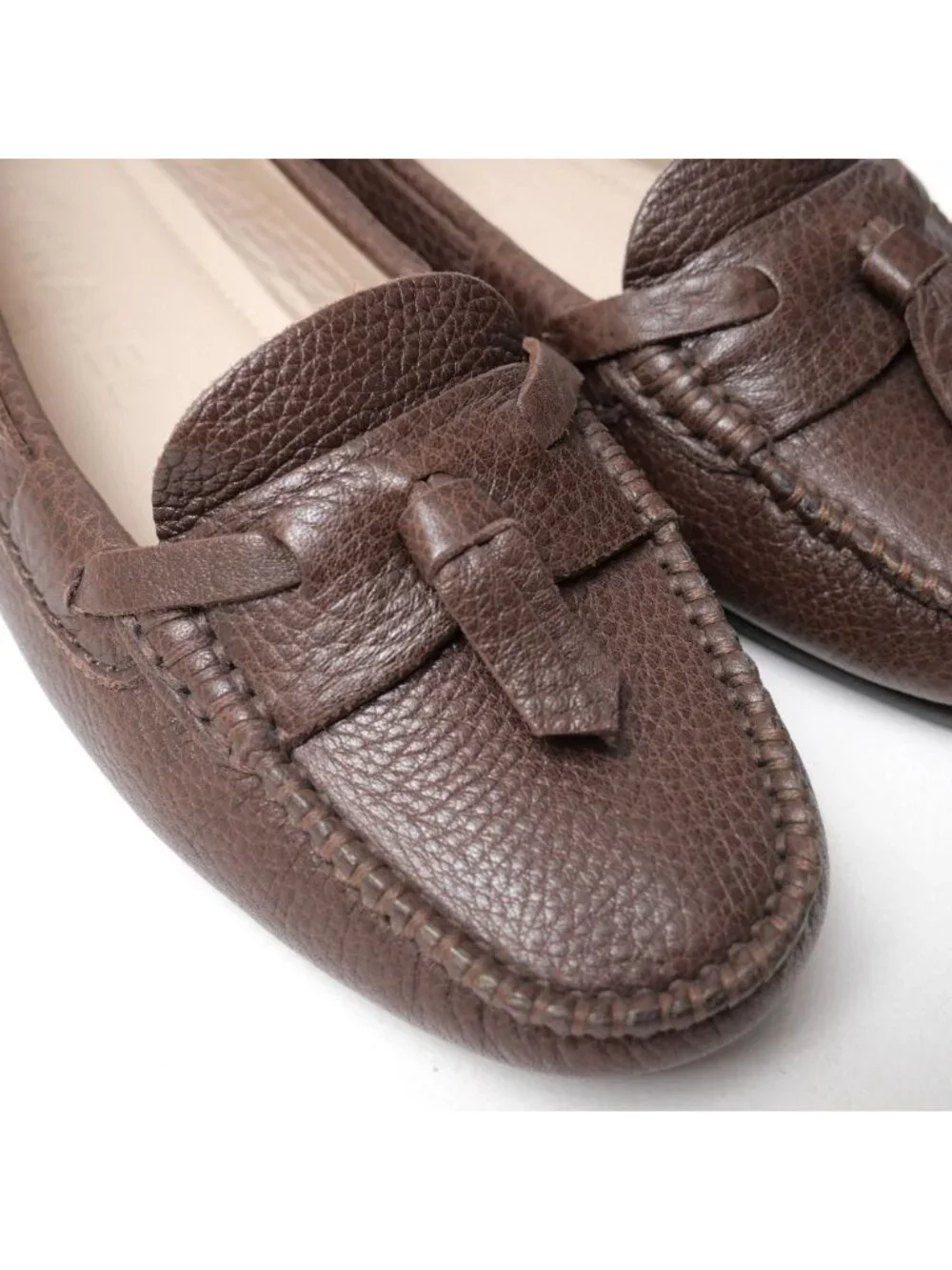 Chanel Loafers 35.5 Driving Shoes Slip On CC Logo Tassel